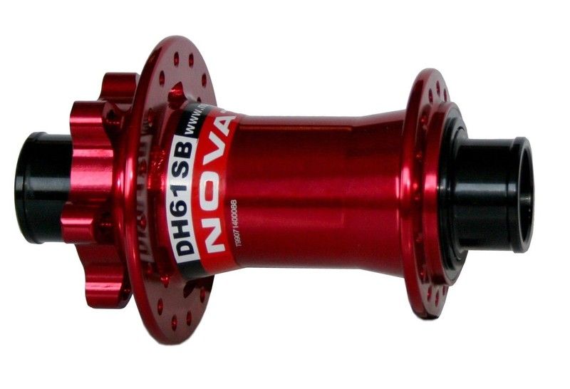 Náboj Novatec DH61SB, přední, 36-děrový, červený (doprodej)