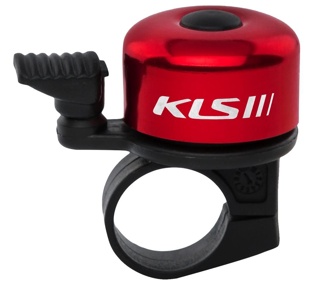 Zvonek KLS Bang 10 na jízdní kolo červený elox Kellys - KLS