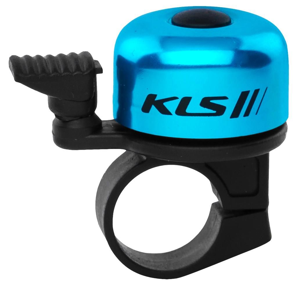 Zvonek KLS Bang 10 na jízdní kolo modrý elox Kellys - KLS