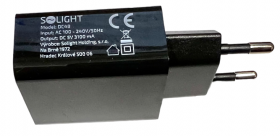 Solight USB nabíjecí adaptér 2x USB 3100mA AC 230V černý
