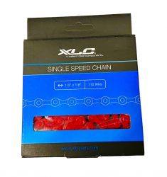 Řetěz XLC CC-C09 1/2x1/8 Single Speed 112 članků červený Nexelo