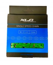 Řetěz XLC CC-C09 1/2x1/8 Single Speed 112 članků zelený Nexelo