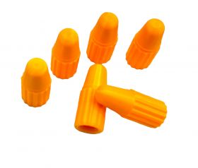 Čepičky na ventilek FV/G plastová PLA set 2ks zářivě oranžová