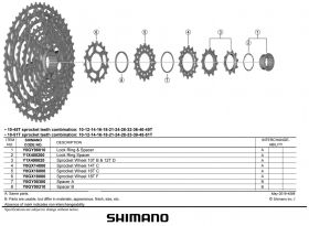 Kazeta Shimano SLX CS-M7100 12 rychlostní MTB 10-51z Hyperglide