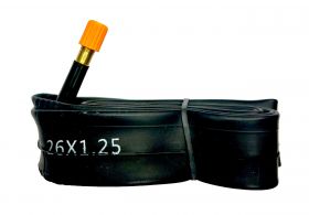 Čepičky na ventilek AV kulatá plastová PLA set 2ks zářivě oranžová Bike tuning centrum