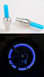 Čepička ventilku Blikačka LED Altima na ventilek 2 ks modrý